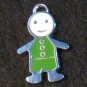Little Friend Icon Pendant (Green/White)