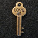 Love Key Pendant (Antique Bronze)