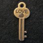 Love Key Pendant (Antique Bronze)