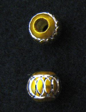 Shiny bead (01) (Blue) (2pcs)