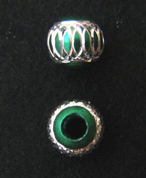 Shiny bead (02) (Blue) (2pcs)