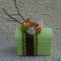 Green Treasure box with Bee