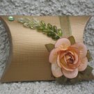 Favor Box- Gold pillow box