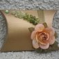 Favor Box- Gold pillow box