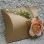 Favor Box- Gold pillow box