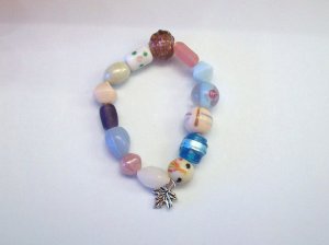 Silver Leaf Bracelet