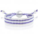 One Direction Inspired Bracelet (White/Purple)