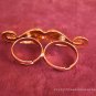 Moustache Shape Double Finger Ring Adjustable New