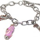 "I love Golf" Multicharm Toggle Bracelet