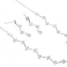 Ice Crystal necklace & Earring set