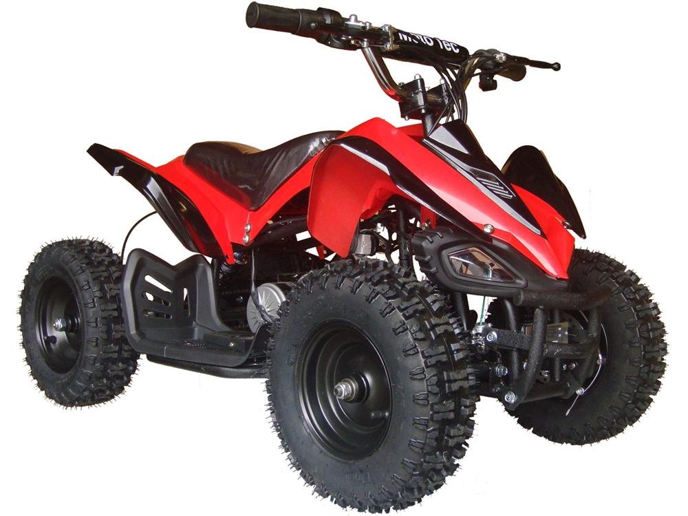 Mototec 24v 350w Mini Quad Ride On Atv V2 Red Battery Powered Mt Atv2