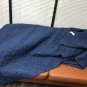 Hansleep Quilt Set Blue King Size (106x96 inches) - Basket weave Pattern Bedspread