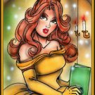 DISNEY Beauty and the Beast BELLE Art Poster Print Signed by Bianca Thompson