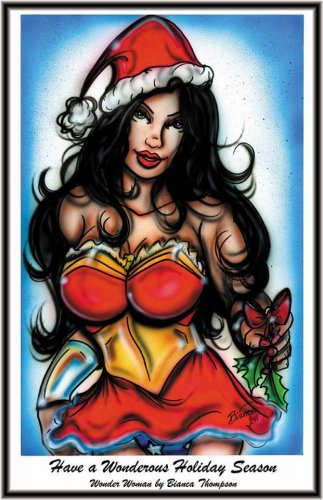 Holiday Wonder Woman Print
