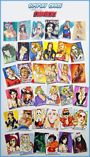 COSPLAY CRAZE Cara Nicole Sketch Card Pack!
