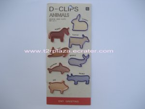 Animals Colourful D-Clips Set - PC110001 - Red