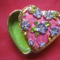 Elegant miniature trinket/jewellery box-brand new-heart
