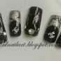 SALE! Silver & Black Chanel Crackle Set