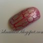 SALE! Fuschia and Silver Crackle Set