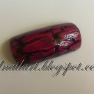 SALE! Black and Hot Pink Crackle Set