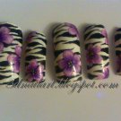 SALE! Flowered Zebra Print Set