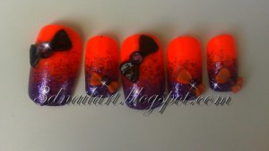 CLEARANCE! Orange and Purple Bows