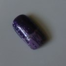SALE! Purple glitter with Lilac Crackle French Set