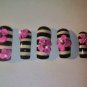 SALE! Striped with 3D Flowers