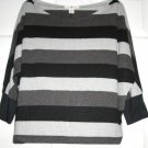 WOMEN SWEATER SHIRT BLACK GREY AND WHITE SIZE