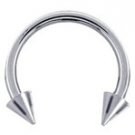 16 Gauge Circular Barbell (Horseshoe) 1/2"