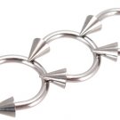Stainless Steel Horseshoe Barbell with Spikes - 14G 5/16" 3.5mm