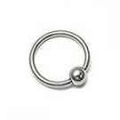 Stainless Steel Captive Bead Ring 16g
