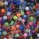 UV Tongue Barbells UV Various Designs Checkers, Glitter, Stars, Many More