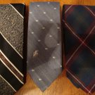 3 vintage men's neckties