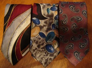 Polyester ties- vintage- used