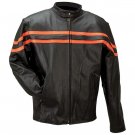 Solid Genuine Buffalo Leather Jacket (Extra Large)