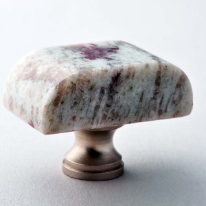 White Galaxy Block Granite Knob