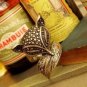 Vintage Inspired Bronze Fox Ring
