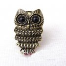 Vintage Inspired Bronze Owl Ring