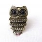 Vintage Inspired Bronze Owl Ring