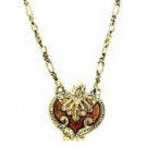 OUT OF STOCK Vintage Heart Locket Necklace - Lt. Colorado Topaz Women's Jewelry