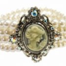 Fashion Costume Jewelry Austrian Crystal Pearl Bracelet Women's jewelry