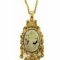 Vintage Fashion Cameo Necklace - Antique Gold | Topaz Austrian Crystal Women's Jewelry