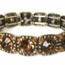 Vintage Art Deco Austrian Crystal Bracelet-Topaz Women's jewelry