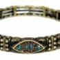 Vintage Fashion Bangle Bracelet - Topaz & Blue Zircon Austrian Crystal Women's jewelry