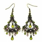 Chandelier Earrings - Olivine Austrian Crystal Women's Jewelry