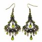 Chandelier Earrings - Olivine Austrian Crystal Women's Jewelry