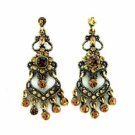 Chandelier Earrings - Topaz Austrian Crystal Victorian Fashion Women's Jewelry