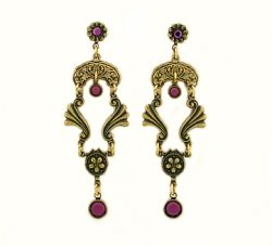 Art Deco Chandelier Earrings-Austrian Crystal Women's Jewelry