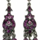 Chandelier Earrings - Amethyst Austrian Crystal Women's Jewelry